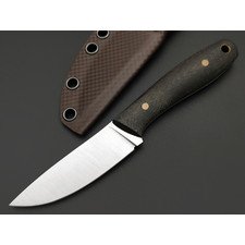 Ural EDC нож ТузЪ сталь JM390A satin, рукоять Micarta grey, латунь