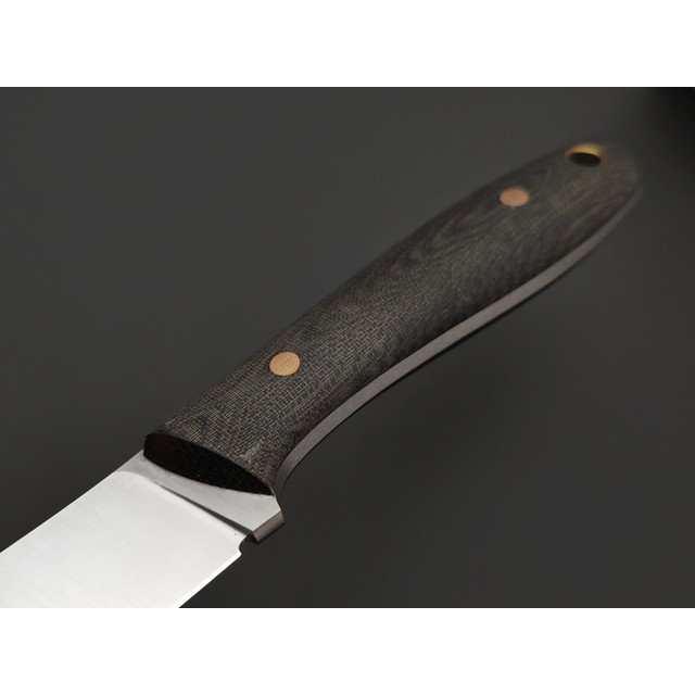 Ural EDC нож ТузЪ сталь JM390A satin, рукоять Micarta grey, латунь