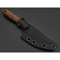 Ural EDC нож ТузЪ Танто сталь M390 стоунвош, рукоять G10 black & orange chaotic