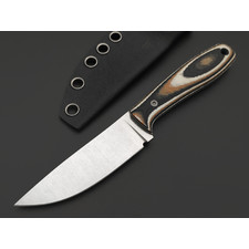 Ural EDC нож ТузЪ сталь 65Х13 satin, рукоять G10 black, tan & white