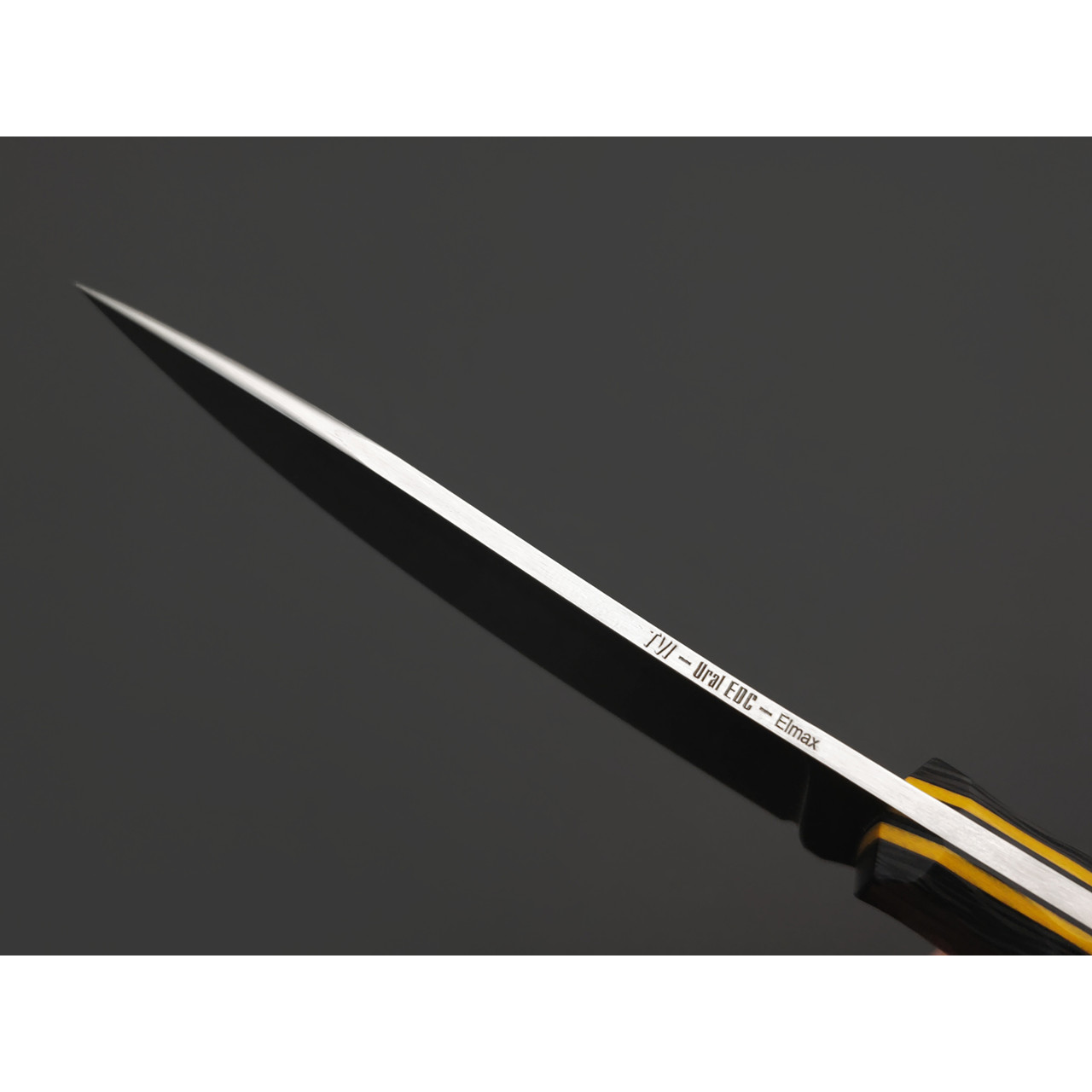 RazorTVI нож TVI002 сталь Elmax satin, рукоять Carbon fiber, G10 yellow