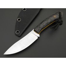 RazorTVI нож TVI002 сталь Elmax satin, рукоять Carbon fiber, G10 yellow