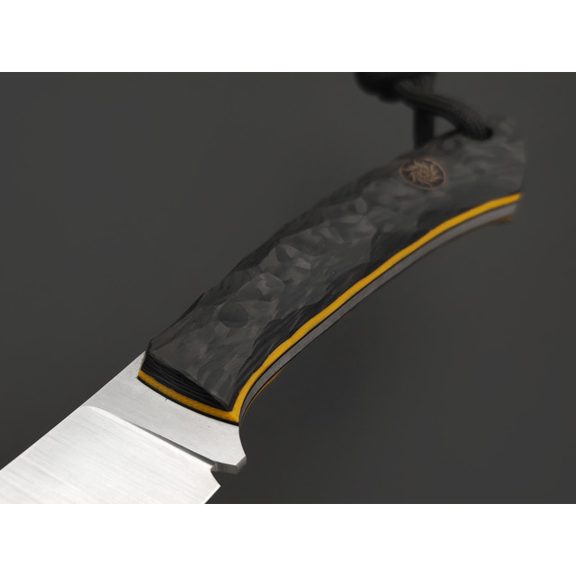 RazorTVI нож TVI002 сталь Elmax satin, рукоять Carbon fiber, G10 yellow