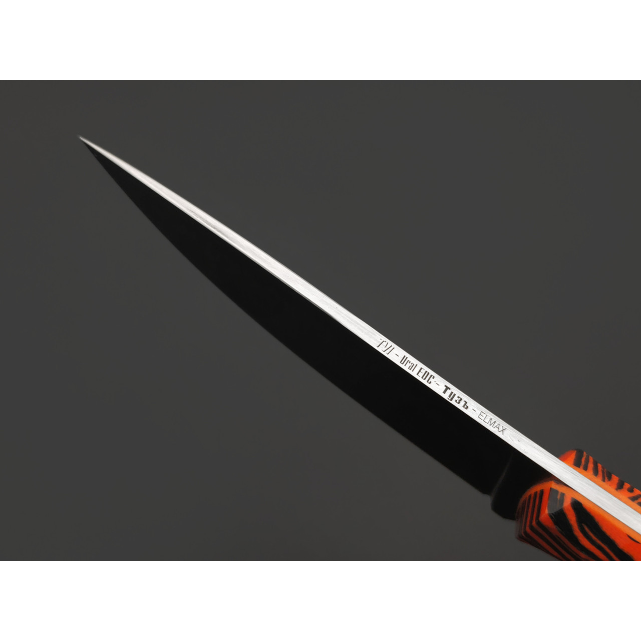 RazorTVI нож ТузЪ сталь Elmax satin, рукоять G10 black & orange