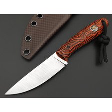 RazorTVI нож ТузЪ сталь Elmax satin, рукоять G10 black & orange