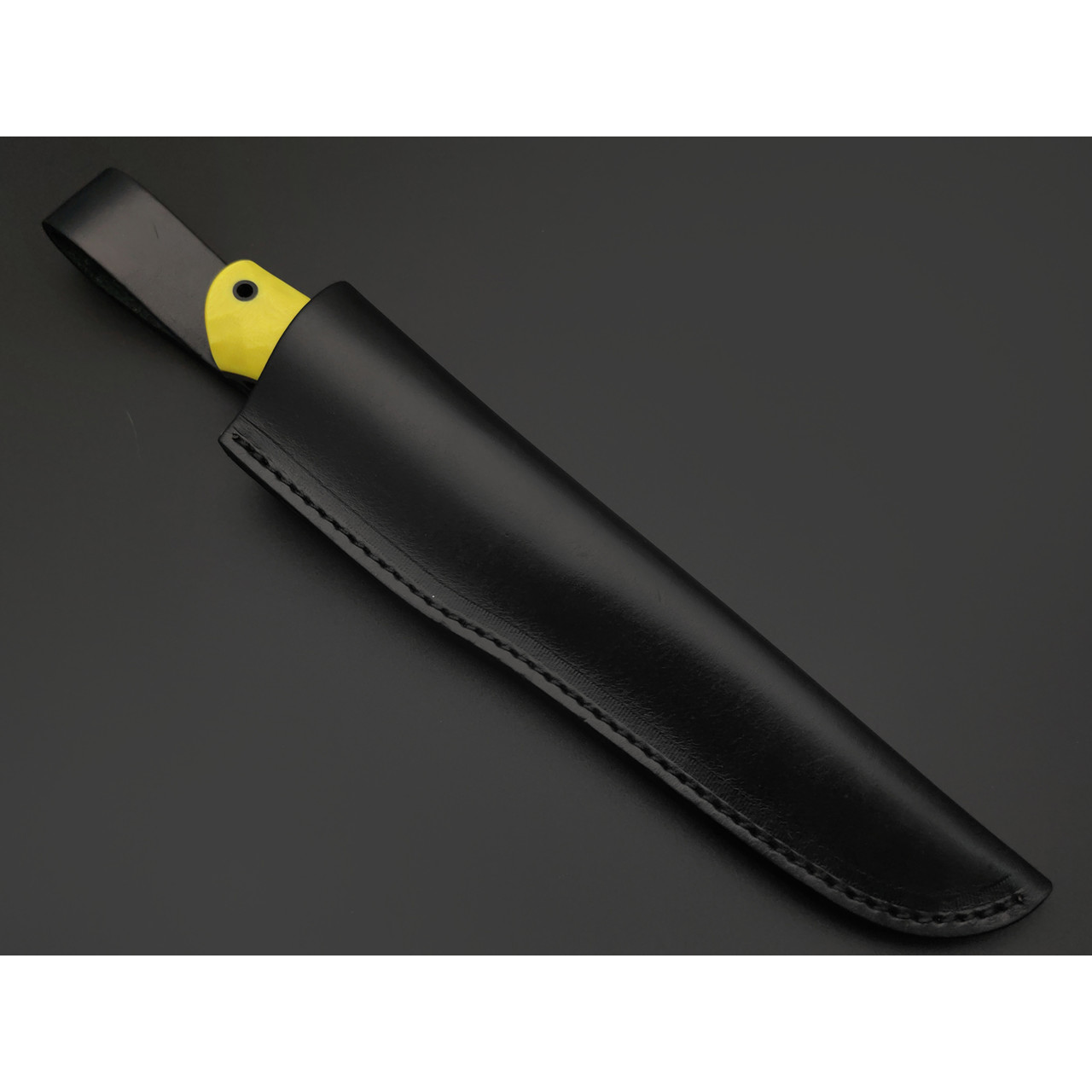RazorTVI нож ДраккарЪ сталь 6Cr14 стоунвош, рукоять G10 light yellow