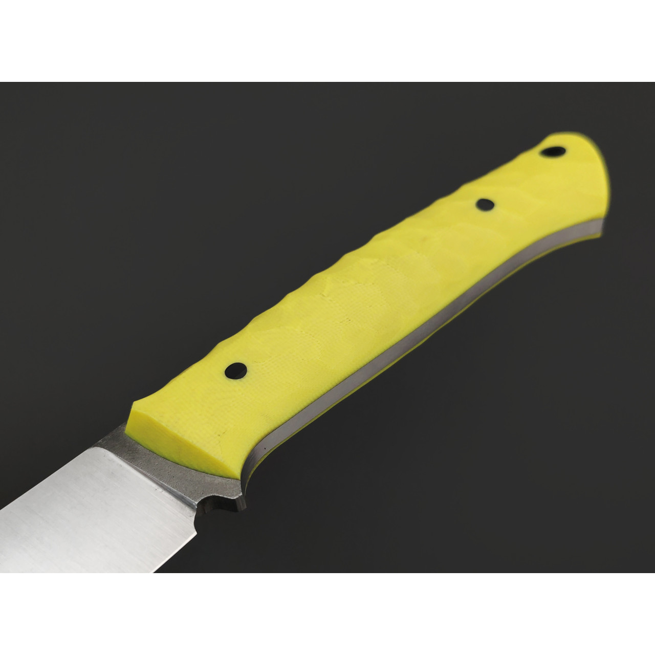 RazorTVI нож ДраккарЪ сталь 6Cr14 стоунвош, рукоять G10 light yellow