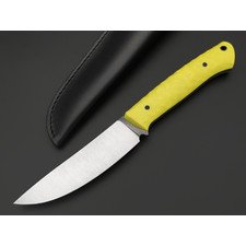 RazorTVI нож ДраккарЪ сталь 6Cr14 стоунвош, рукоять G10 light yellow