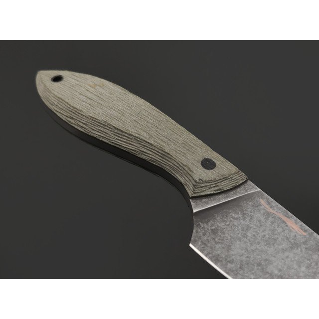 Волчий Век нож МасичЬка сталь 95Х18 WA блэквош, рукоять G10 olive