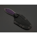 Волчий Век нож МасичЬка сталь 95Х18 WA стоунвош, рукоять G10 purple, латунь Волчий Век нож МасичЬка сталь 95Х18 WA стоунвош, рукоять G10 purple, латунь