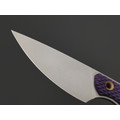 Волчий Век нож МасичЬка сталь 95Х18 WA стоунвош, рукоять G10 purple, латунь Волчий Век нож МасичЬка сталь 95Х18 WA стоунвош, рукоять G10 purple, латунь