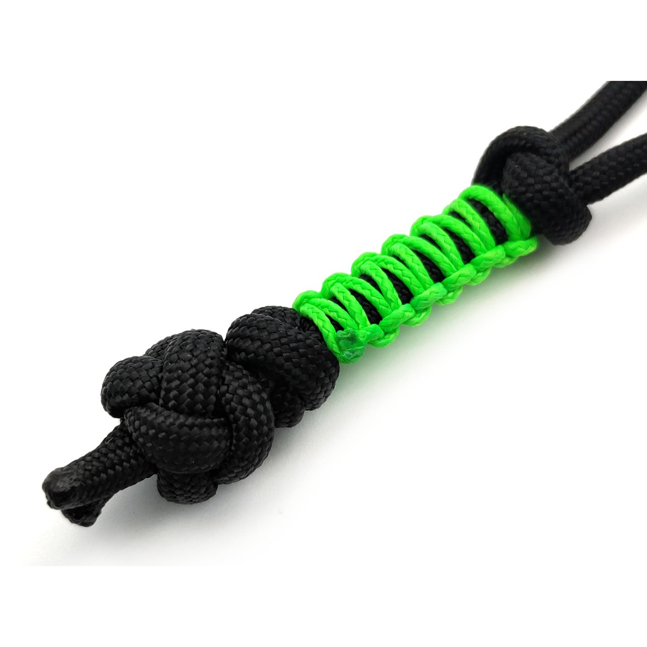 ОрЛина темляк мини - Black 550 & Neon Green Microcord