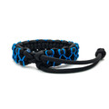 ОрЛина браслет из паракорда Mad Max - Black 550 & Blue Microcord, универсальный размер ОрЛина браслет из паракорда Mad Max - Black 550 & Blue Microcord, универсальный размер