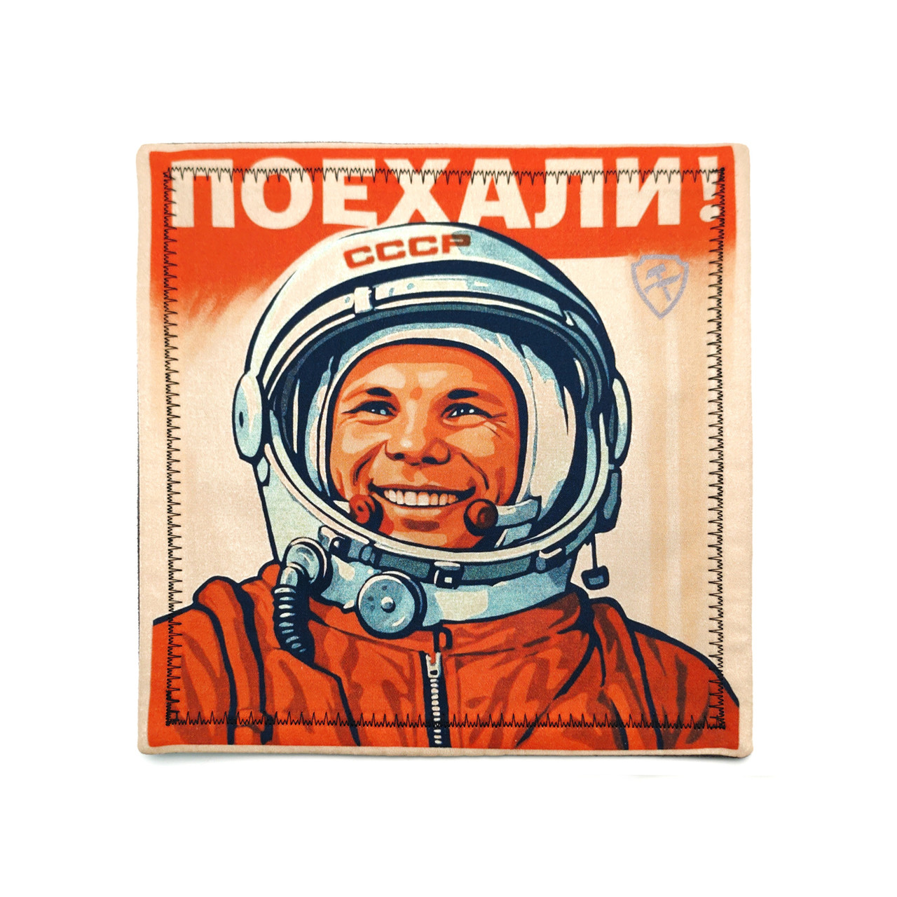 Ponomarev Forge платок хэнк "Гагарин - Поехали!" 22х22 см