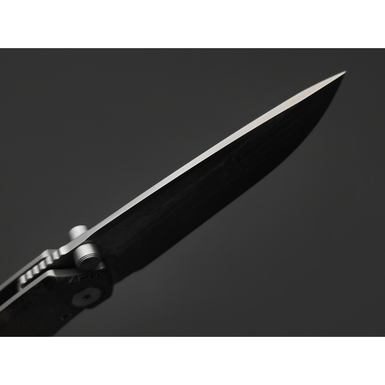 Ponomarev Forge складной нож Remette "Биомеханика" custom сталь M390, рукоять Титан, лазерная гравировка