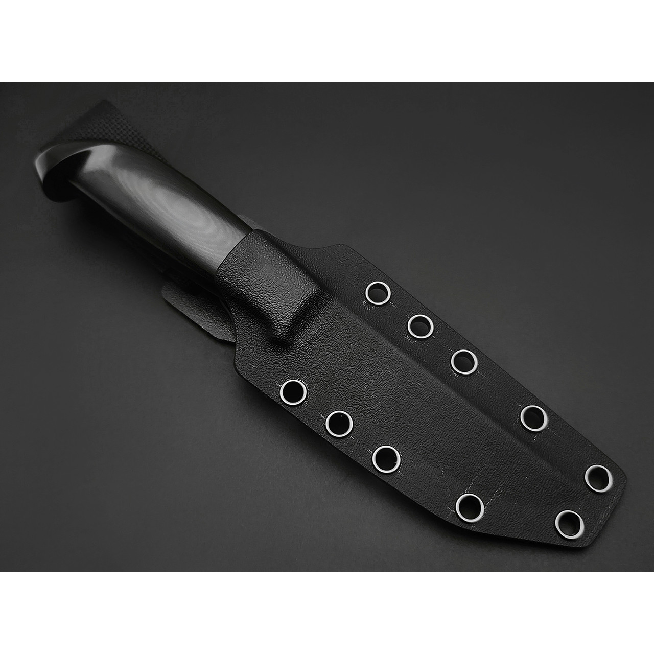 Zh Knives нож Septima 3 сталь Magnacut сатин, рукоять Микарта тёмно-серая, G10 оранж и чёрный