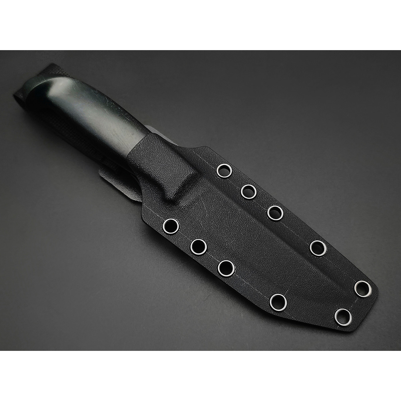 Zh Knives нож Septima 3 сталь CPM S90V сатин, рукоять Микарта тёмно-зелёная, G10 синий и чёрный