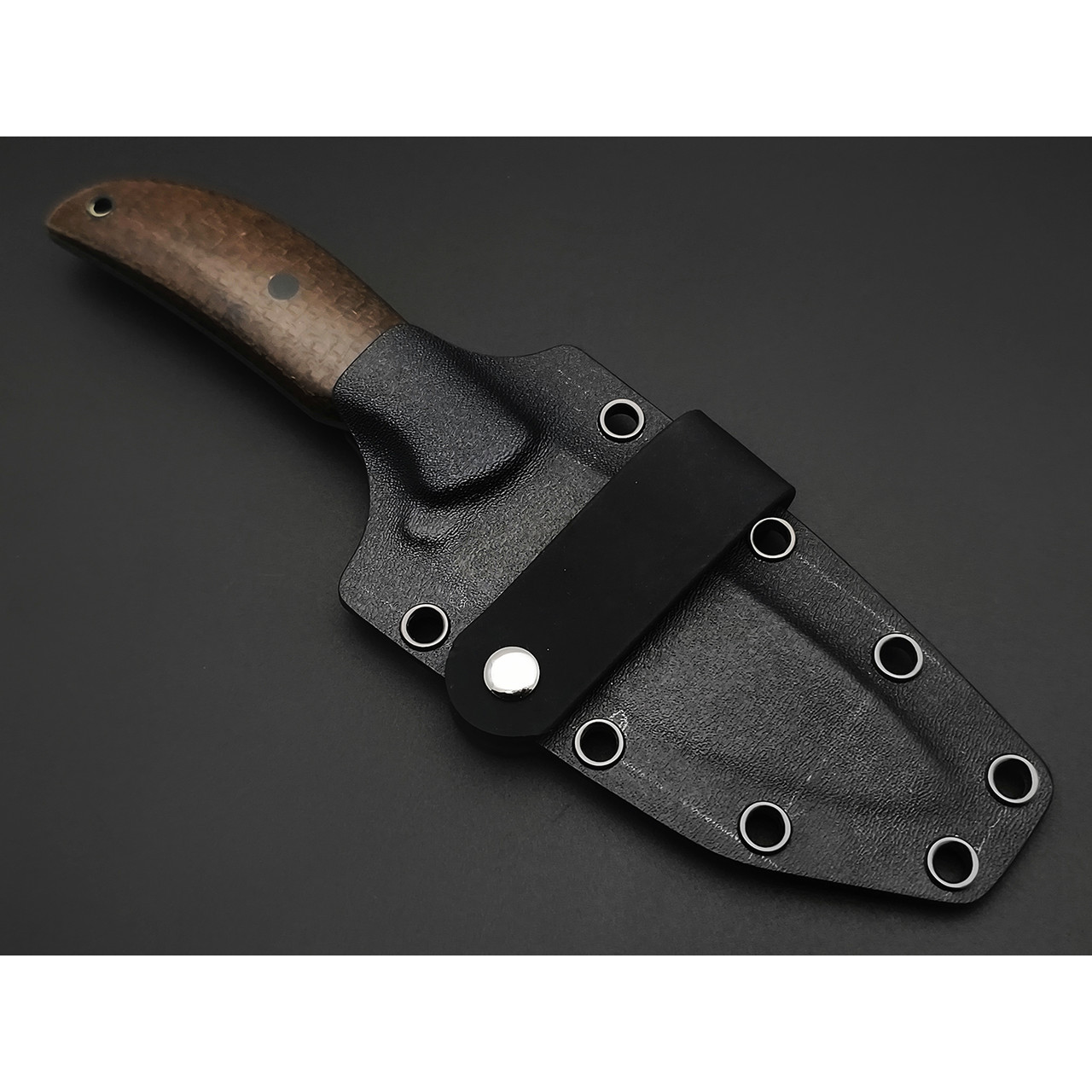 Zh Knives нож Palmistry Maxi сталь N690 сатин, рукоять Микарта коричневая джут