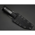 Zh Knives нож Septima 3 сталь JM390A сатин, рукоять Микарта тёмно-серая, G10 красный и чёрный