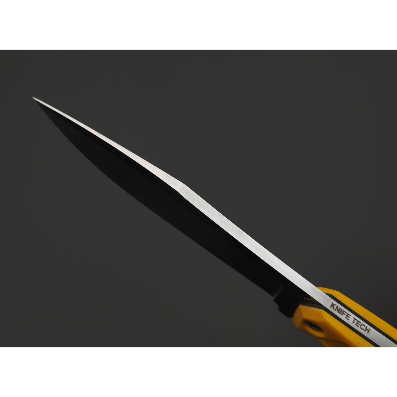 Knife Tech нож Махаон сталь K340 сатин, рукоять G10 жёлтый, kydex неоново-жёлтый