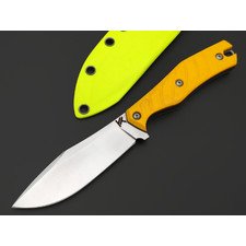 Knife Tech нож Махаон сталь K340 сатин, рукоять G10 жёлтый, kydex неоново-жёлтый
