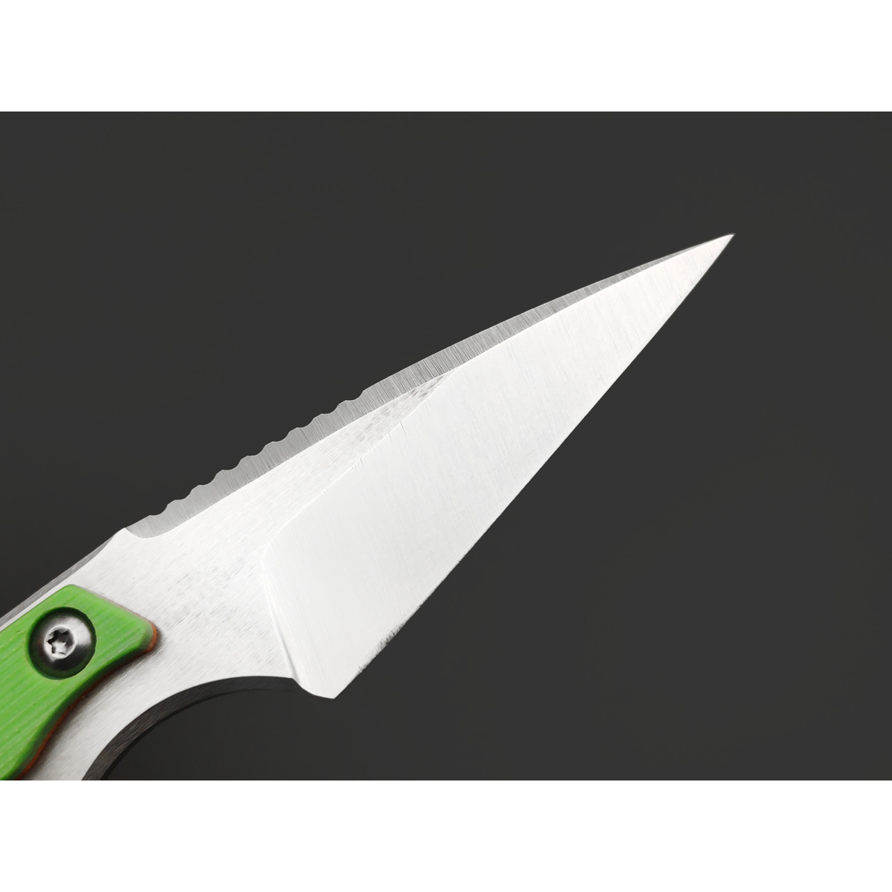 Knife Tech нож Гелион сталь K340 сатин, рукоять G10 зелёный с оранжевым, kydex неоново-жёлтый