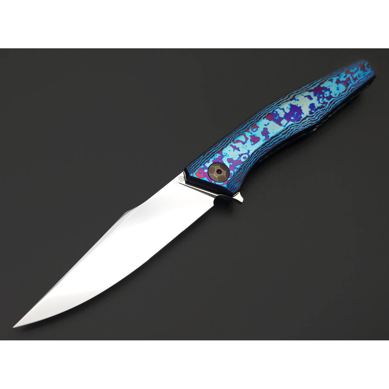 Neyris Knives складной нож Koa-2 сталь CPM S90V зеркальная полировка, рукоять Тимаскус, титан