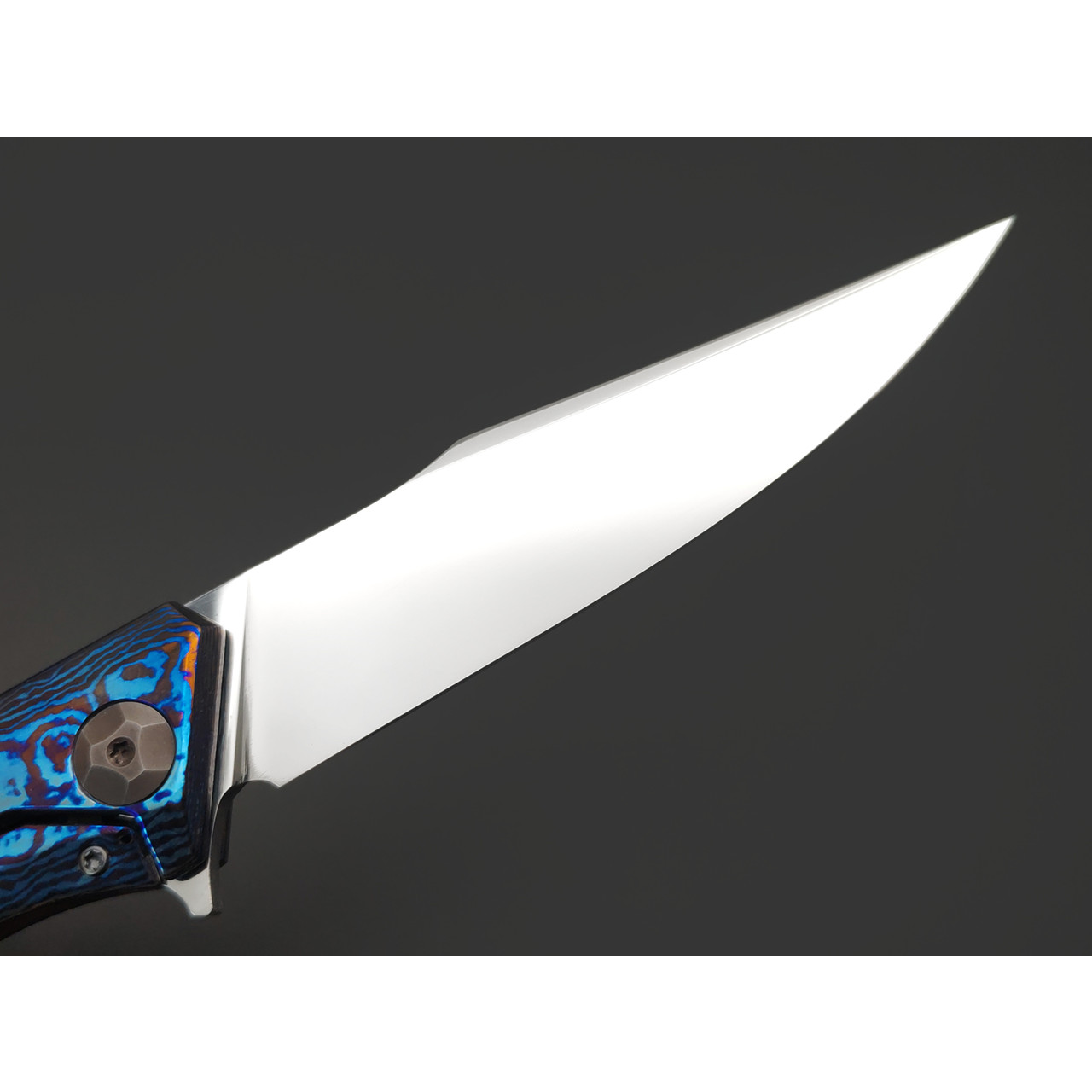 Neyris Knives складной нож Koa-2 сталь CPM S90V зеркальная полировка, рукоять Тимаскус, титан