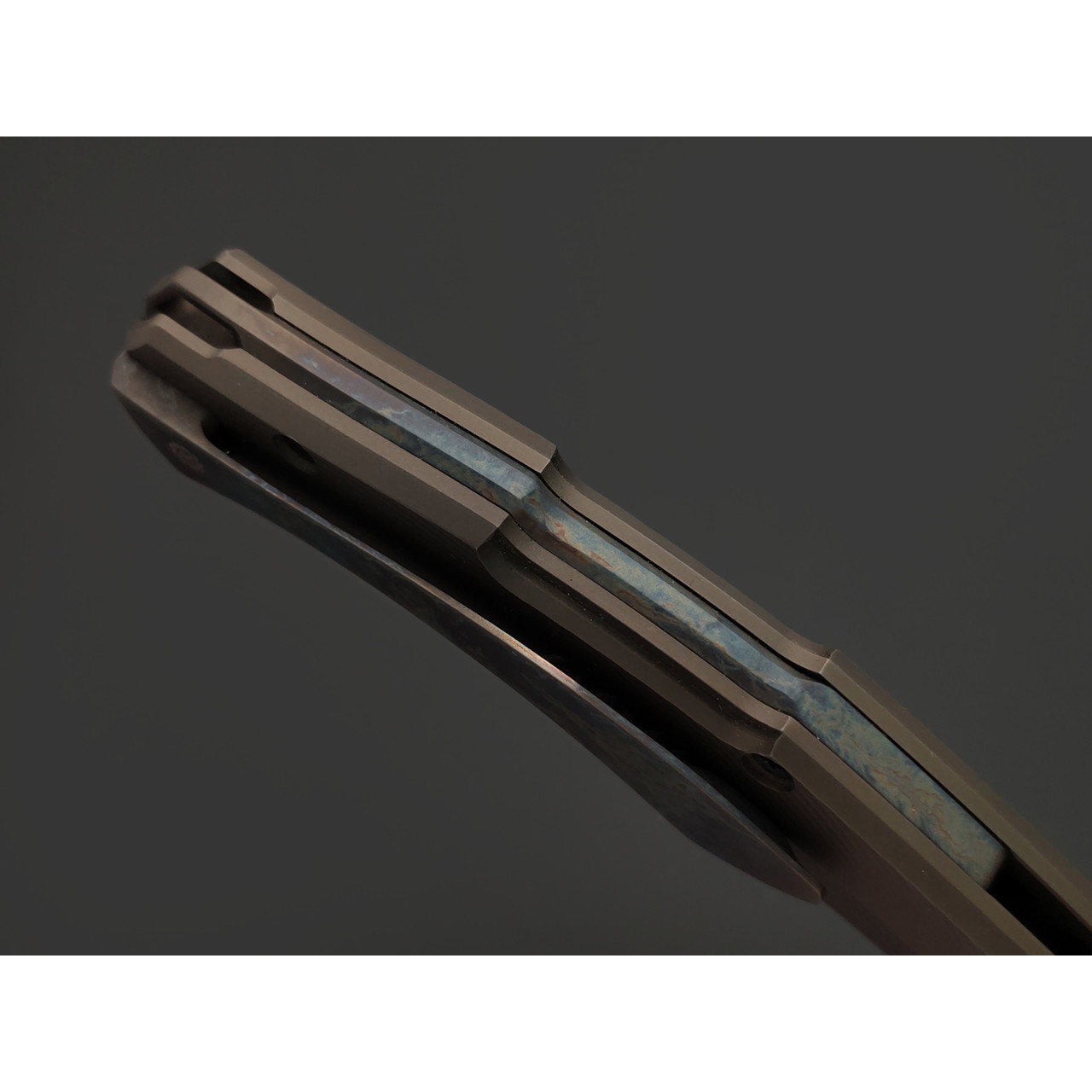 Neyris Knives складной нож Перс №3 сталь Magnacut худ. травление, рукоять Титан, бивень мамонта.