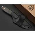 Град Горький нож Шейный сталь Elmax satin, рукоять Carbon fiber, пины Град Горький нож Шейный сталь Elmax satin, рукоять Carbon fiber, пины