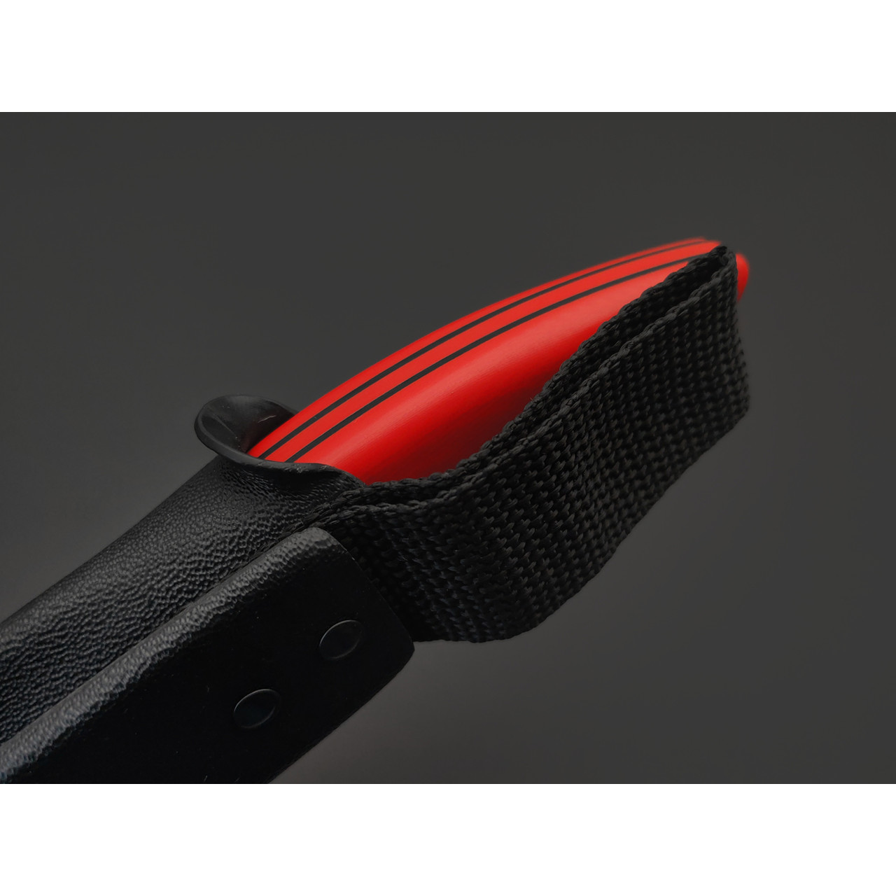 Град Горький нож Канадец сталь Elmax bead-blast, рукоять G10 red & black, пины