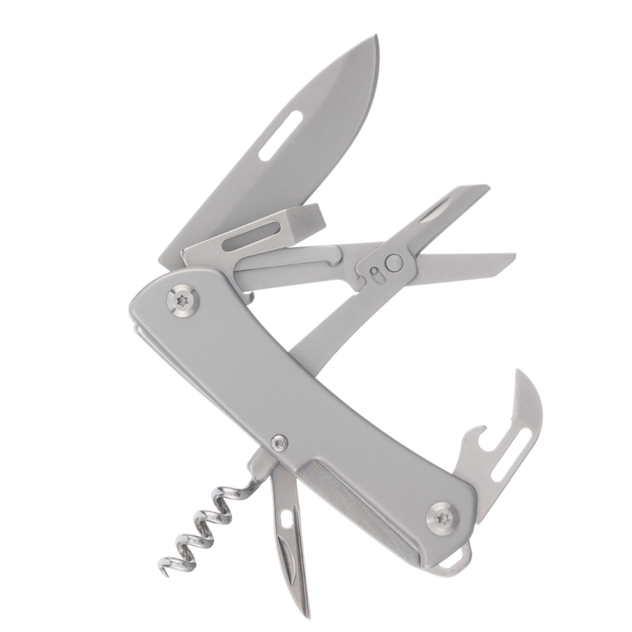 Stinger многофункциональный нож FK-GHS1-S (10 функций) сталь 440A, рукоять нерж. сталь