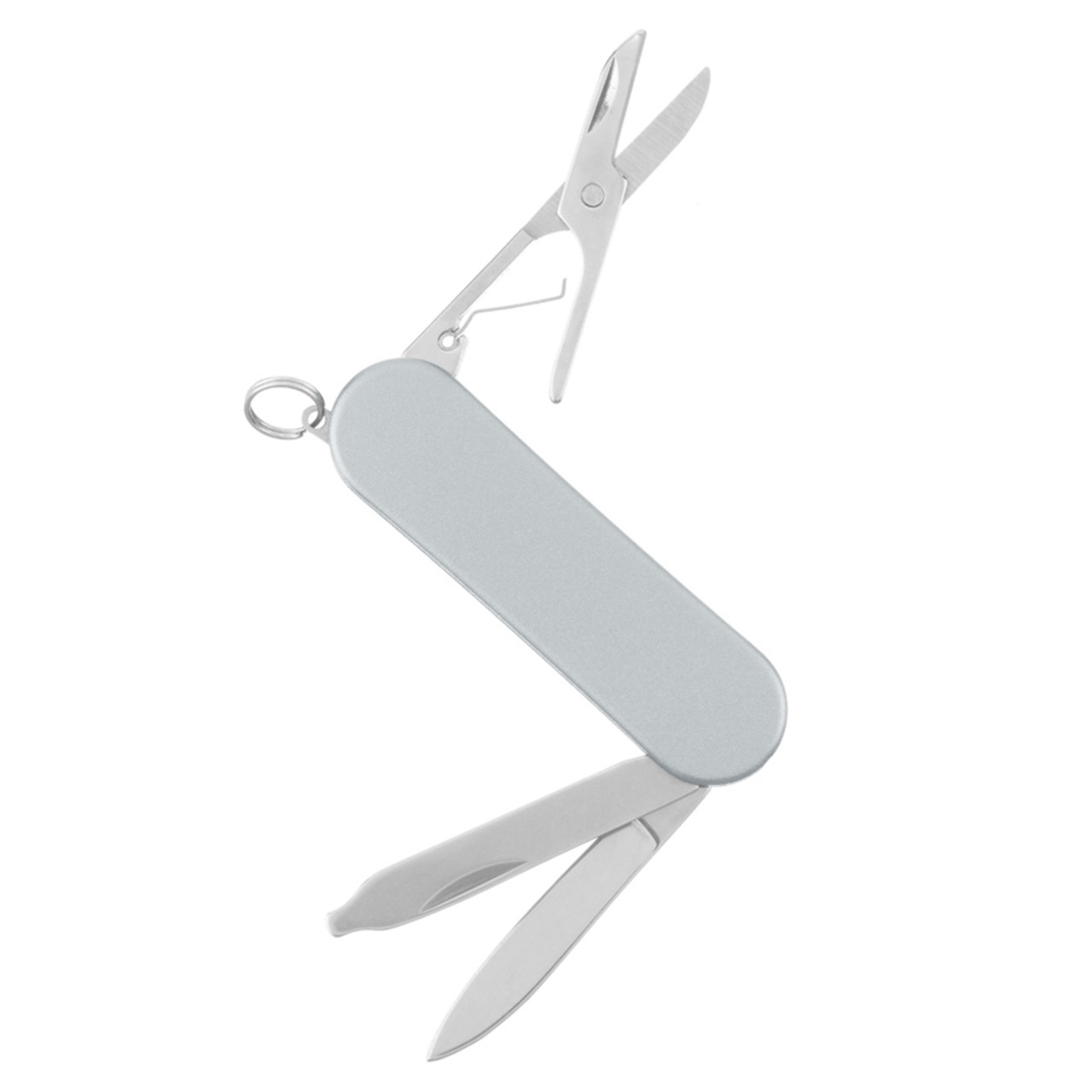 Stinger многофункциональный нож-брелок FK-K7003LG-SILVER сталь 420, рукоять алюминий серебристый