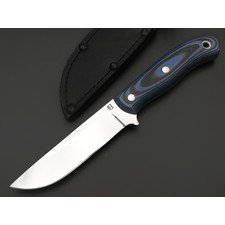 Титов и Солдатова нож Вихрь-4 сталь 95Х18, рукоять G10 чёрный с синим