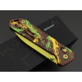 Boker Plus складной нож Kihon Dubai Chocolate 01BP0038 сталь D2 жёлтый, рукоять GFN