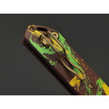 Boker Plus складной нож Kihon Dubai Chocolate 01BP0038 сталь D2 жёлтый, рукоять GFN