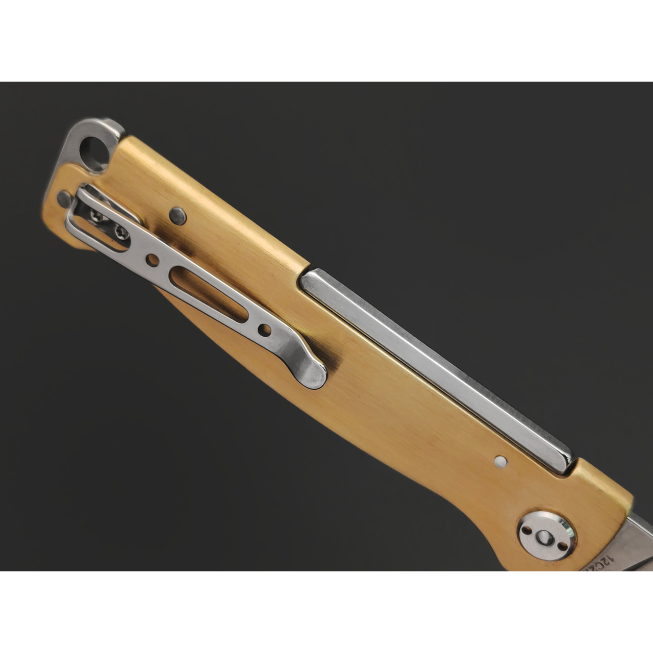 Boker Plus 01BO853 Atlas Brass сталь 12С27, рукоять латунь