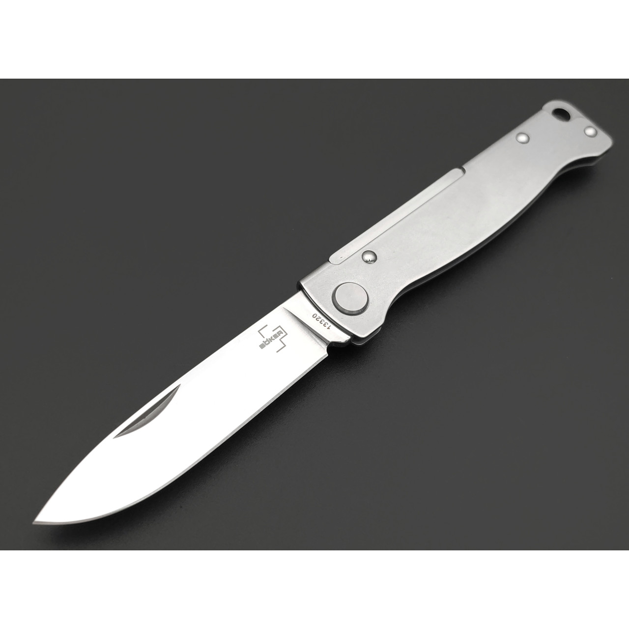Нож Boker Plus Atlas SW 01BO856 сталь 12С27, рукоять Stainless steel