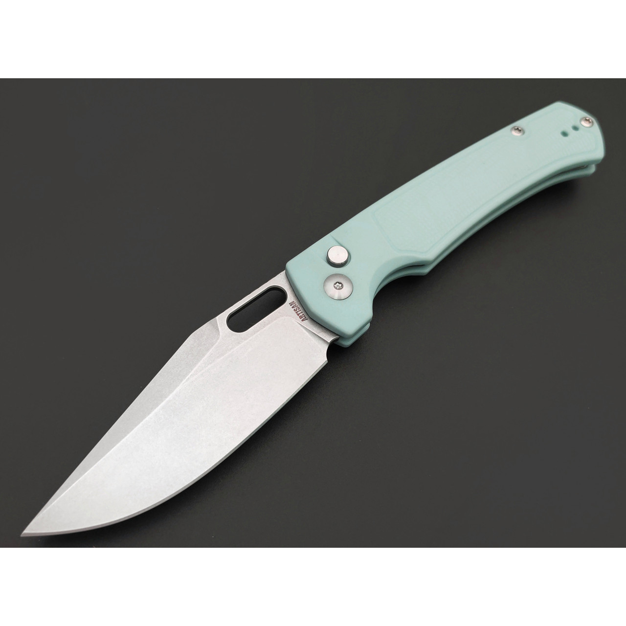 Artisan Cutlery складной нож Revel 1867P-MG сталь AR-RPM9 сатин, рукоять FRN мятный