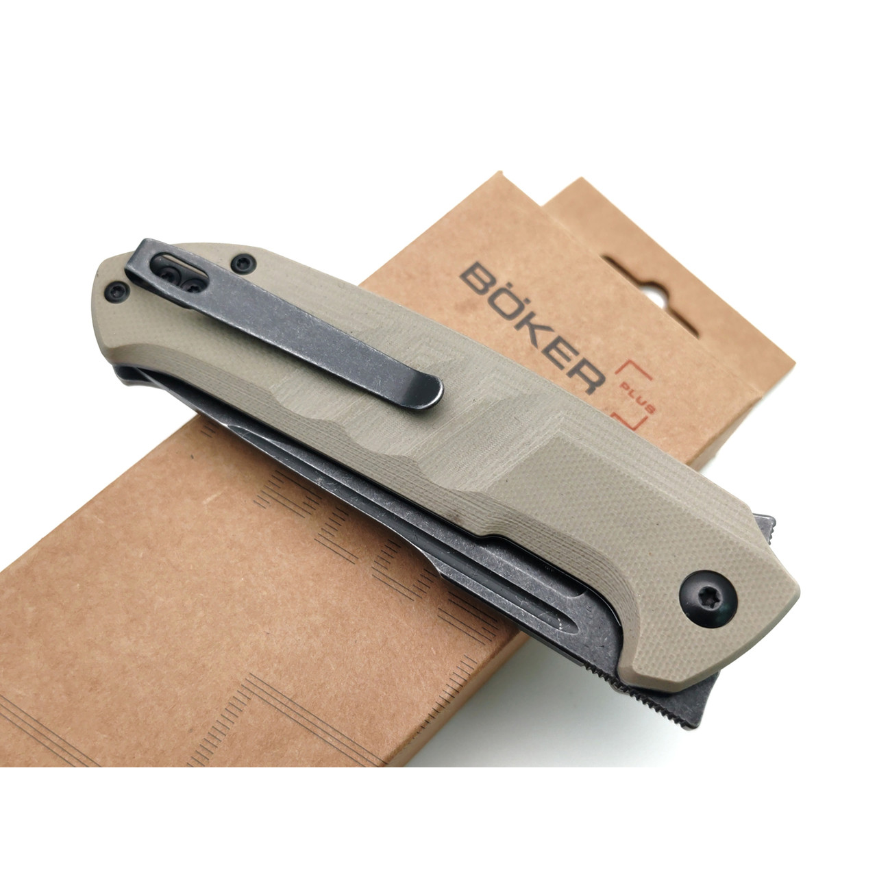Boker Plus складной нож Barchan 01BP0039 сталь 440B, рукоять G10 бежевый