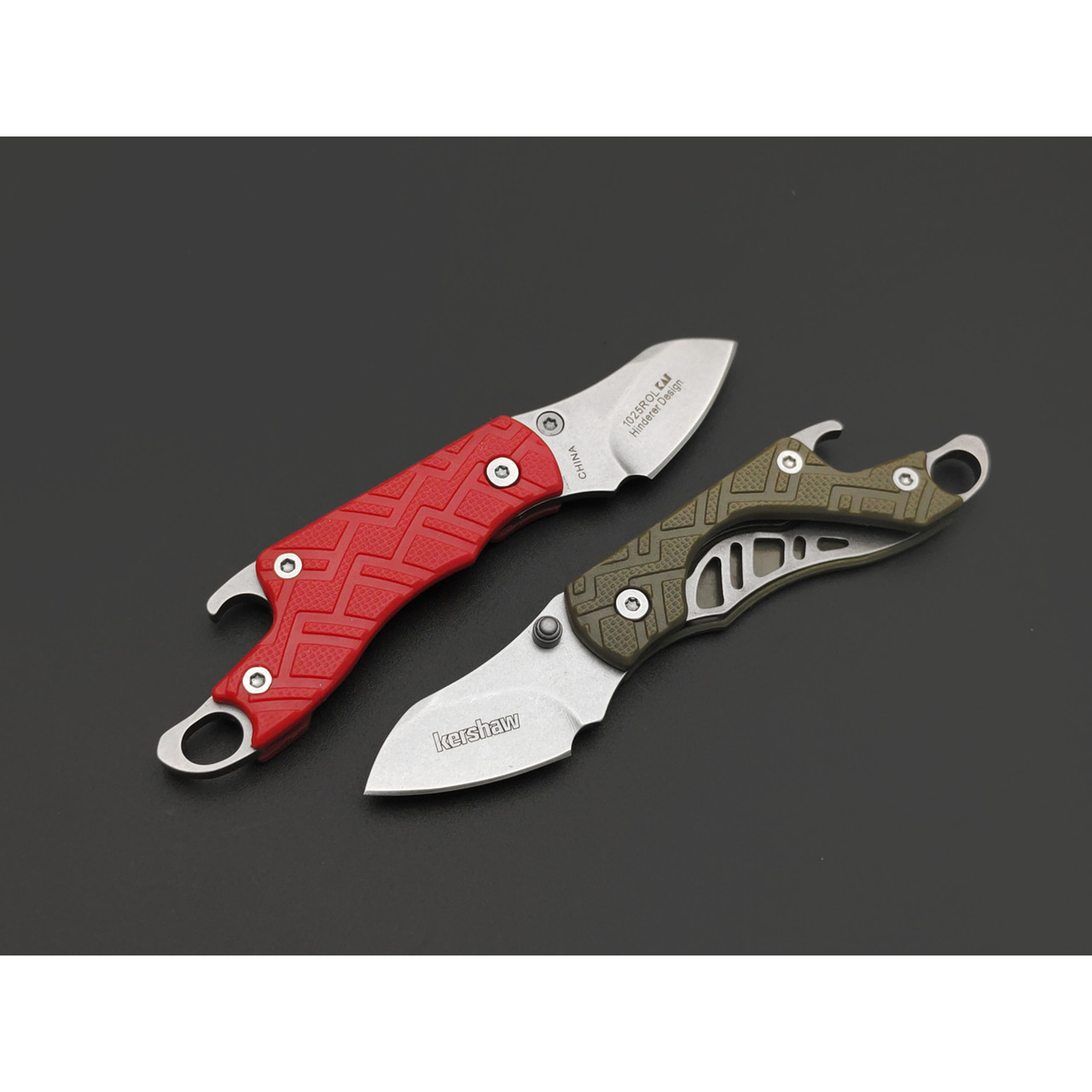Kershaw сет складных ножей Cinder Combo Pack 1025ROL сталь 3Cr13MoV рукоять Нейлон зелёный и красный