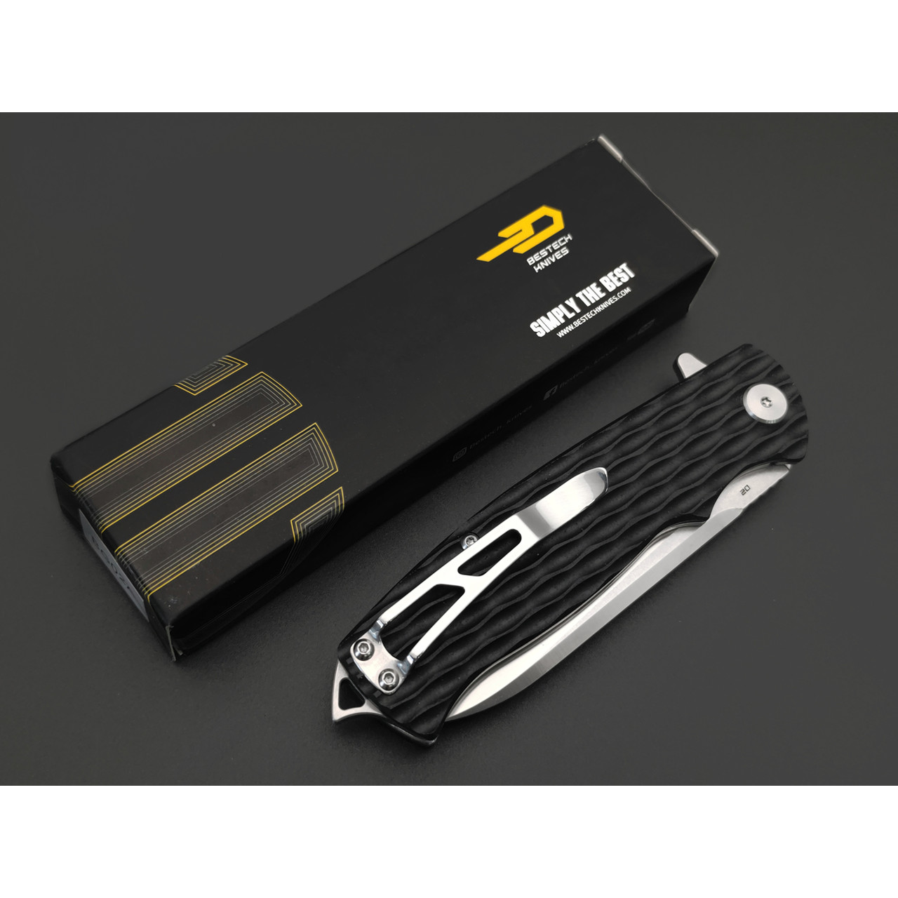 Нож Bestech Grampus BG02A сталь D2, рукоять G10 Black