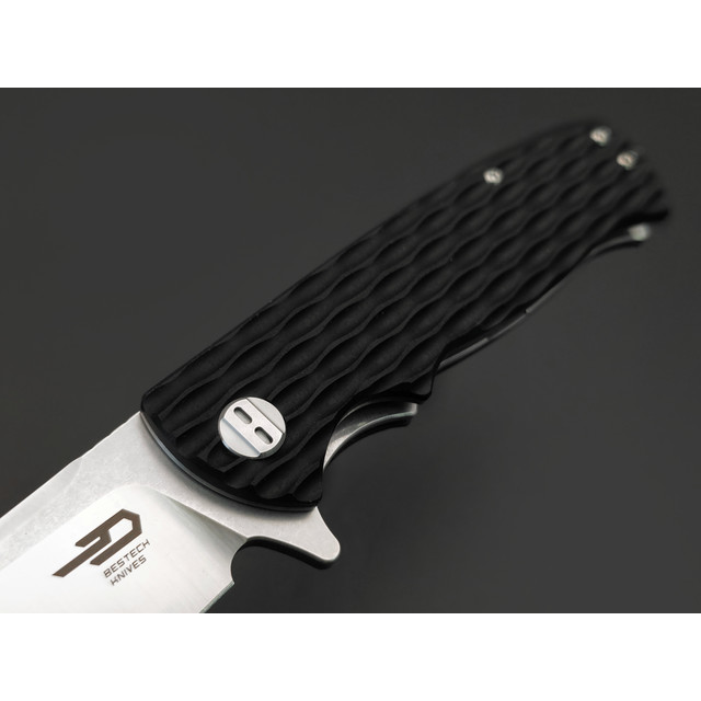 Bestech Knives складной нож Grampus BG02A сталь D2 сатин-стоунвош, рукоять G10 чёрный