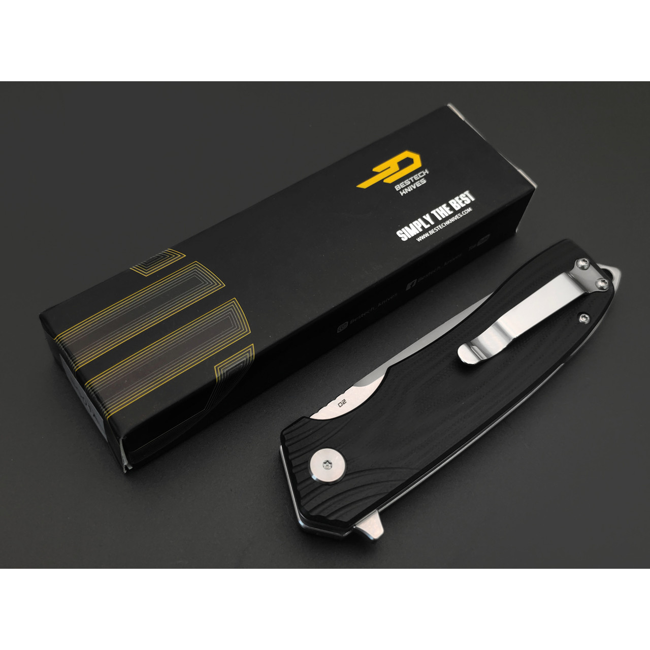 Нож Bestech Lion BG01A сталь D2, рукоять G10 Black