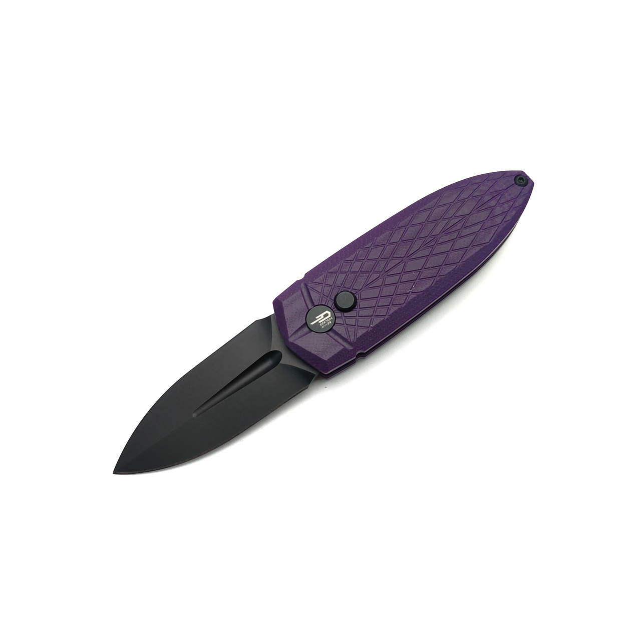 Bestech Knives складной нож Ququ BG57A-4 сталь 14C28N чёрный DLC, рукоять G10 фиолетовая