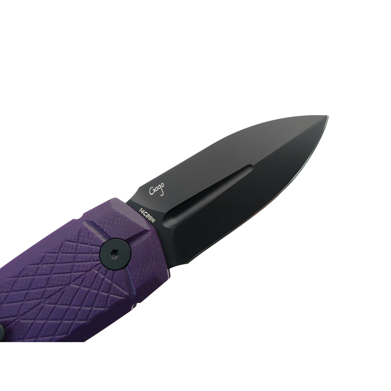 Bestech Knives складной нож Ququ BG57A-4 сталь 14C28N чёрный DLC, рукоять G10 фиолетовая