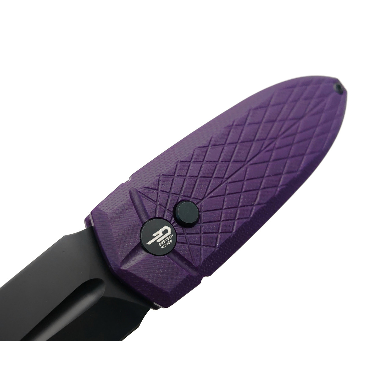 Bestech Knives складной нож Ququ BG57A-4 сталь 14C28N чёрный DLC, рукоять G10 фиолетовая