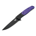 Bestech Knives складной нож Swordfish BG62C сталь 14C28N чёрный PVD, рукоять G10 чёрно-фиолетовый Bestech Knives складной нож Swordfish BG62C сталь 14C28N чёрный PVD, рукоять G10 чёрно-фиолетовый