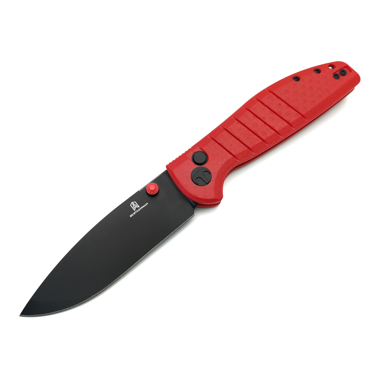 Bestechman складной нож Goodboy BMK04L сталь D2 черный PVD, рукоять G10 красный