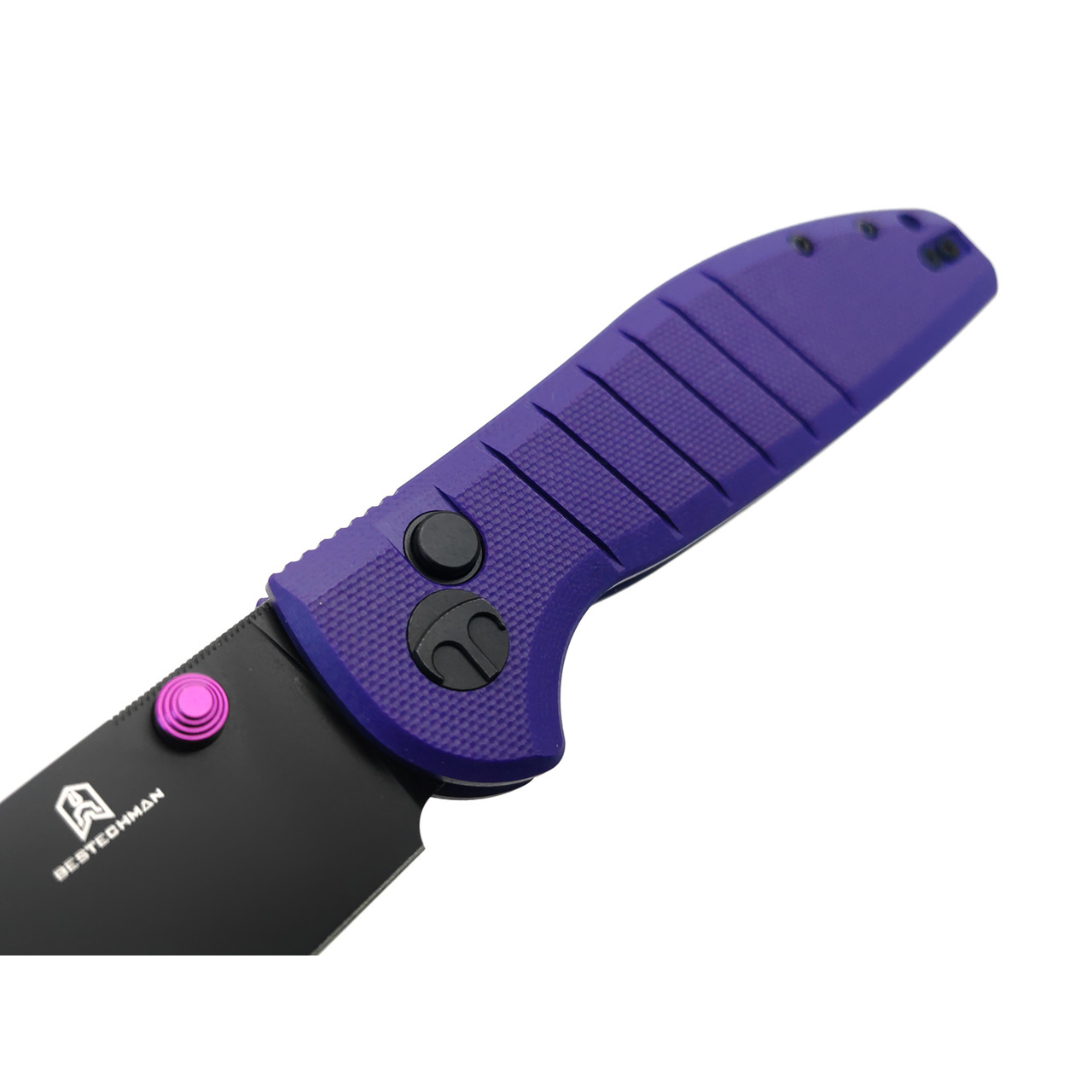 Bestechman складной нож Goodboy BMK04F сталь D2 черный PVD, рукоять G10 фиолетовый